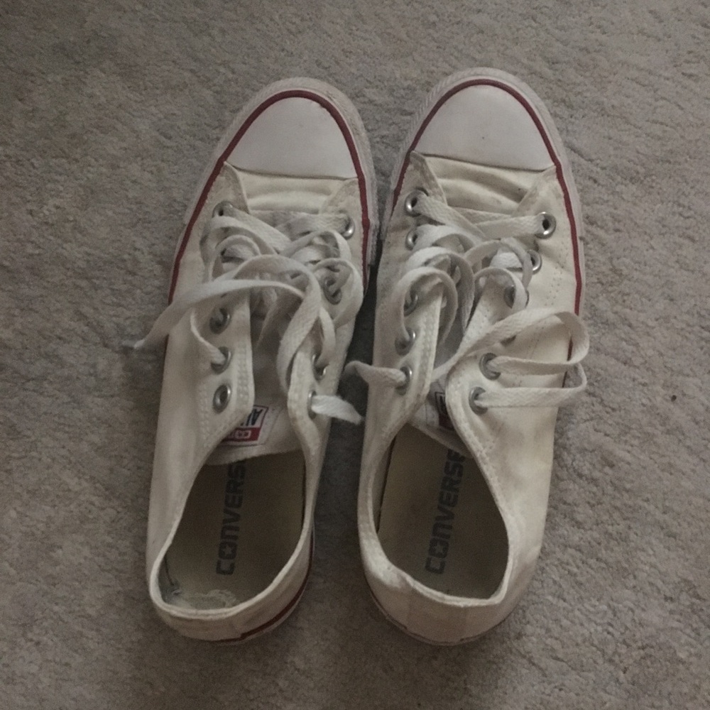 White Converse With A Little Bit Of Sharpie - image 1